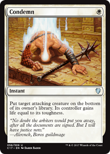 Condemn (Commander 2017) Light Play