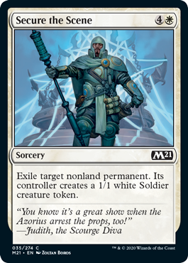 Secure the Scene (Magic 2021 Core Set) Light Play Foil
