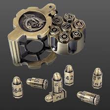 7PCS DND Metal Revolver Dice