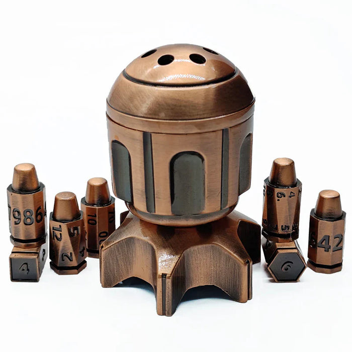 7pcs DND Metal Rocket Dice