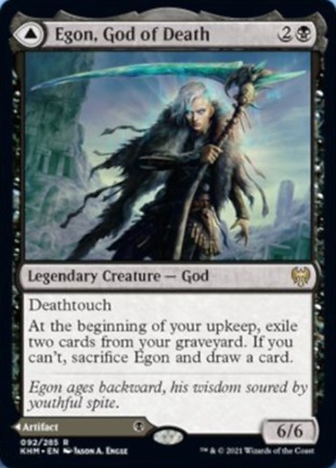 Egon, God of Death / Throne of Death (Kaldheim) Near Mint