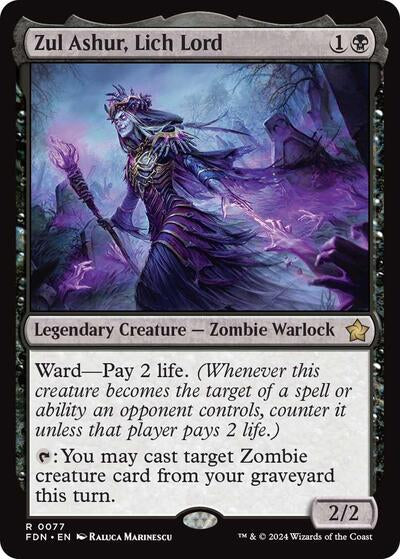 Zul Ashur, Lich Lord (Foundations) Near Mint Foil