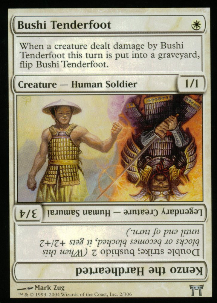 Bushi Tenderfoot (Champions of Kamigawa) Light Play