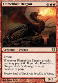 Flameblast Dragon (Shards of Alara) Light Play