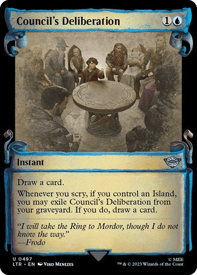 Council's Deliberation (Showcase Scrolls) (Universes Beyond: The Lord of the Rings: Tales of Middle-earth) Light Play