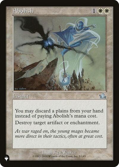 Abolish (The List) Near Mint
