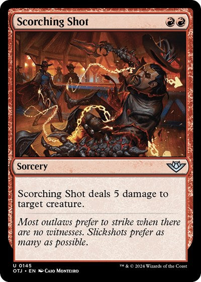 Scorching Shot (Outlaws of Thunder Junction) Near Mint Foil