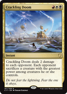 Crackling Doom (Commander 2017) Light Play