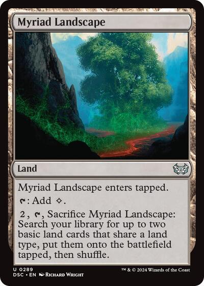 Myriad Landscape (Commander: Duskmourn: House of Horror) Light Play