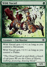 Wild Nacatl (Shards of Alara) Light Play