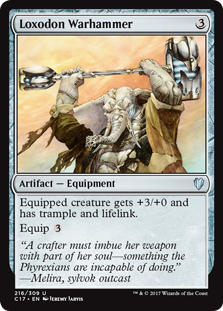 Loxodon Warhammer (Commander 2017) Light Play