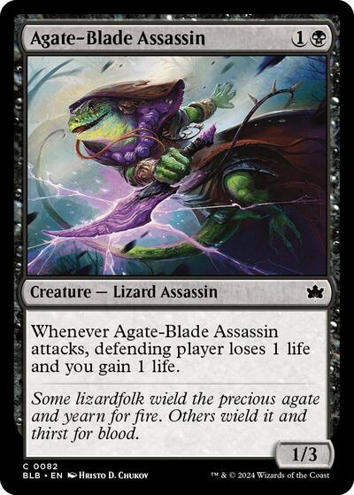 Agate-Blade Assassin (Bloomburrow) Near Mint Foil