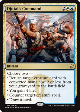 Ojutai's Command (Dragons of Tarkir) Light Play