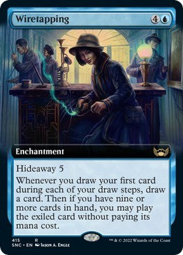 Wiretapping (Extended Art) (Streets of New Capenna) Light Play Foil