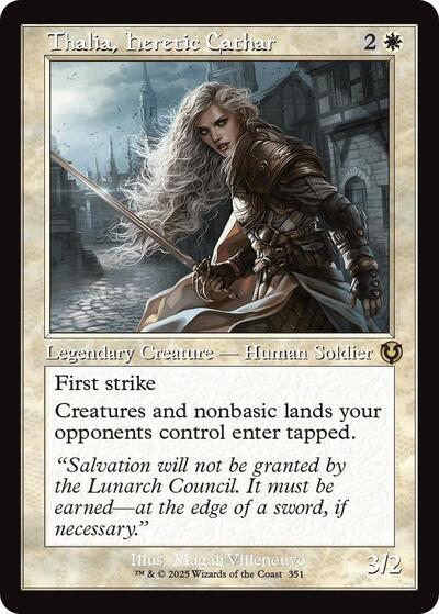 Thalia, Heretic Cathar (Retro Frame) (Innistrad Remastered) Light Play