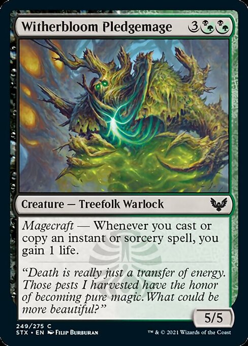 Witherbloom Pledgemage (Strixhaven) Light Play Foil