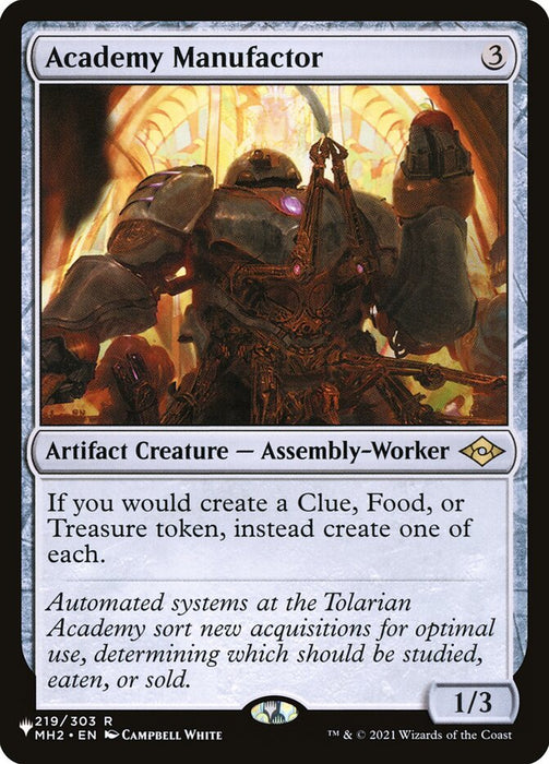 Academy Manufactor (The List) Near Mint