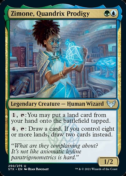 Zimone, Quandrix Prodigy (Strixhaven) Near Mint Foil