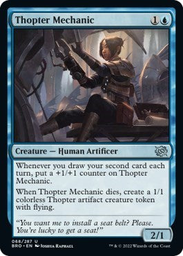 Thopter Mechanic (The Brothers' War) Near Mint Foil