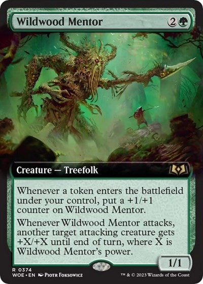 Wildwood Mentor (Extended Art) (Wilds of Eldraine) Near Mint