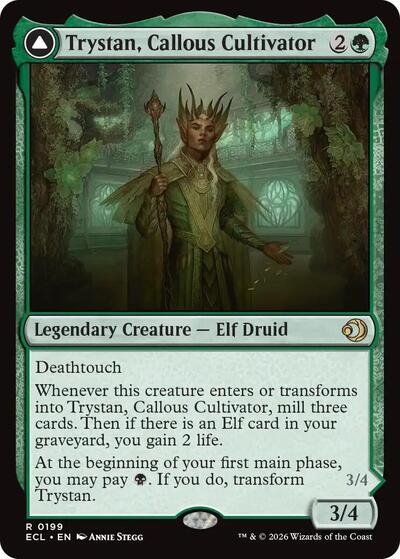 Trystan, Callous Cultivator (Lorwyn Eclipsed) Near Mint Foil