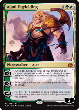 Ajani Unyielding (Aether Revolt) Light Play