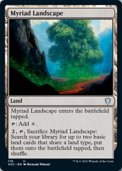 Myriad Landscape (Commander 2021 Crimson Vow) Light Play