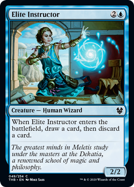 Elite Instructor (Theros Beyond Death) Light Play Foil
