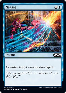 Negate (Magic 2020 Core Set) Light Play