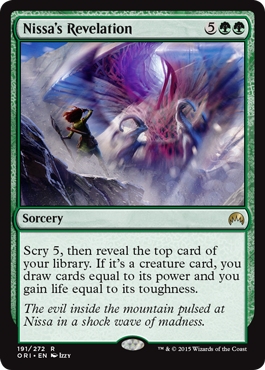 Nissa's Revelation (Magic Origins) Light Play