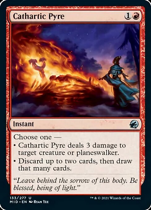 Cathartic Pyre (Innistrad: Midnight Hunt) Light Play