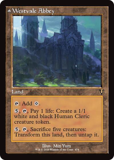 Westvale Abbey (Retro Frame) (Innistrad Remastered) Light Play Foil