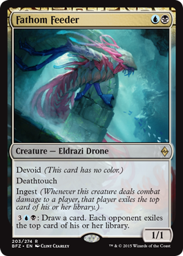 Fathom Feeder (Battle for Zendikar) Light Play