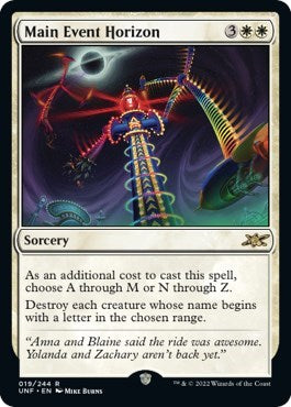 Main Event Horizon (Unfinity) Light Play