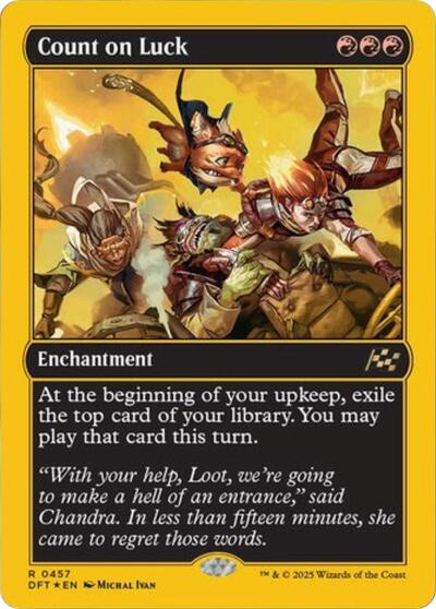 Count on Luck (First-Place Foil) (Aetherdrift) Near Mint Foil