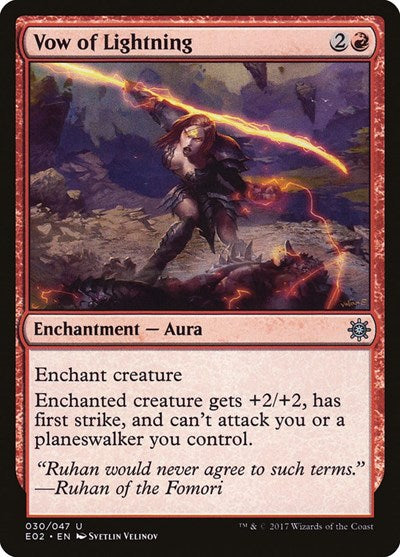 Vow of Lightning (Explorers of Ixalan) Light Play