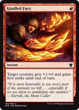 Kindled Fury (Dragons of Tarkir) Light Play Foil