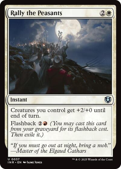 Rally the Peasants (Innistrad Remastered) Light Play Foil