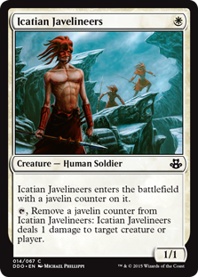 Icatian Javelineers (Duel Decks: Kiora vs Elspeth) Light Play
