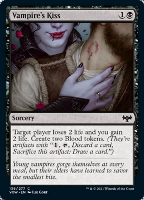Vampire's Kiss (Innistrad: Crimson Vow) Light Play
