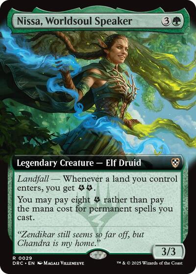Nissa, Worldsoul Speaker (Extended Art) (Commander: Aetherdrift) Light Play