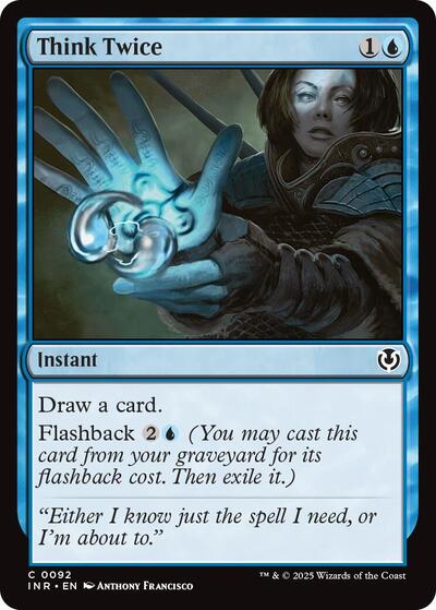 Think Twice (Innistrad Remastered) Light Play Foil