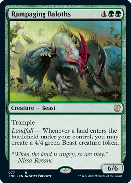 Rampaging Baloths (Commander 2020 Zendikar Rising) Light Play
