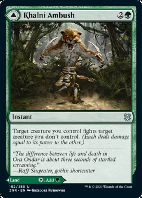 Khalni Ambush / Khalni Territory (Zendikar Rising) Near Mint