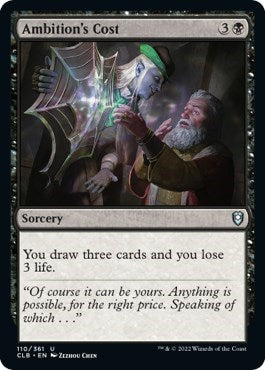 Ambition's Cost (Commander Legends: Battle for Baldur's Gate) Near Mint Foil