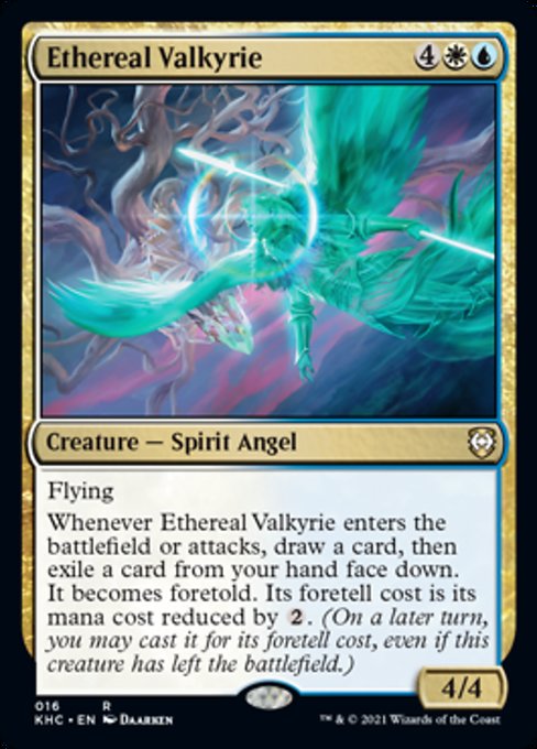 Ethereal Valkyrie (Commander 2021 Kaldheim) Light Play