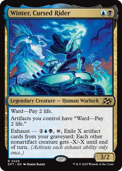 Winter, Cursed Rider (Aetherdrift) Light Play Foil