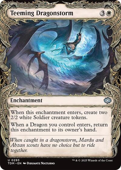 Teeming Dragonstorm (Showcase) (Tarkir: Dragonstorm) Near Mint Foil