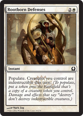 Rootborn Defenses (Return to Ravnica) Light Play
