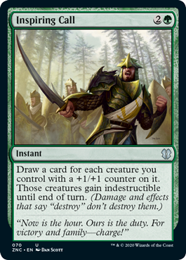 Inspiring Call (Commander 2020 Zendikar Rising) Light Play